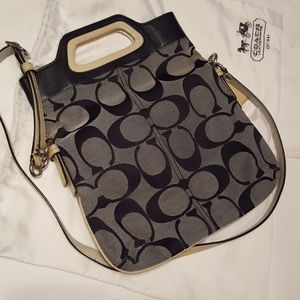Coach handbag foldover style